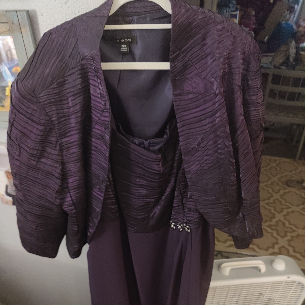Dress, eggplant size 22